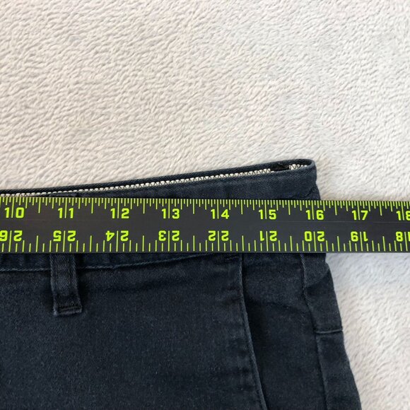 Volcom Mens Chino Shorts Size 30 Flat Front Casula Summer Pockets Black Cotton - Picture 6 of 12